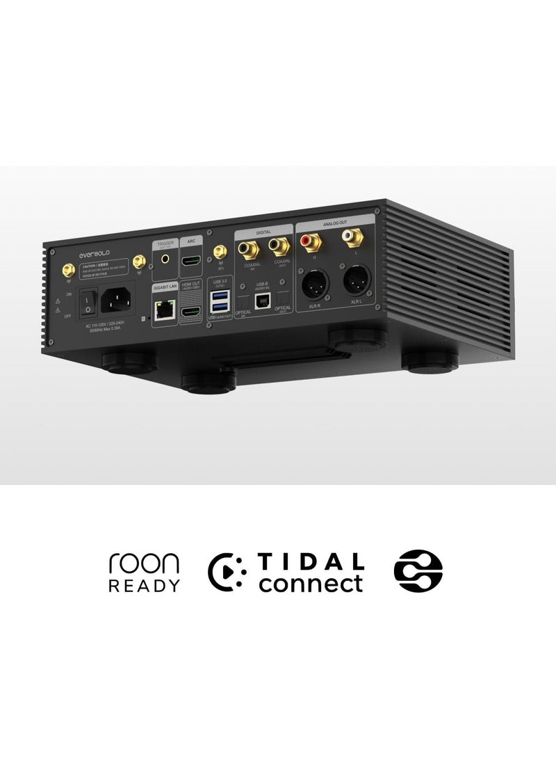 Eversolo DMP-A6 Gen 2 Hi-Fi Music Streamer, Wireles Audio Player, Digital Music Streamer, DAC, Music Service&Streaming, DSD512, EOS Audio Engineer,PCM768kHz/32Bit Bluetooth 5.0, Exclusive App - Image 3